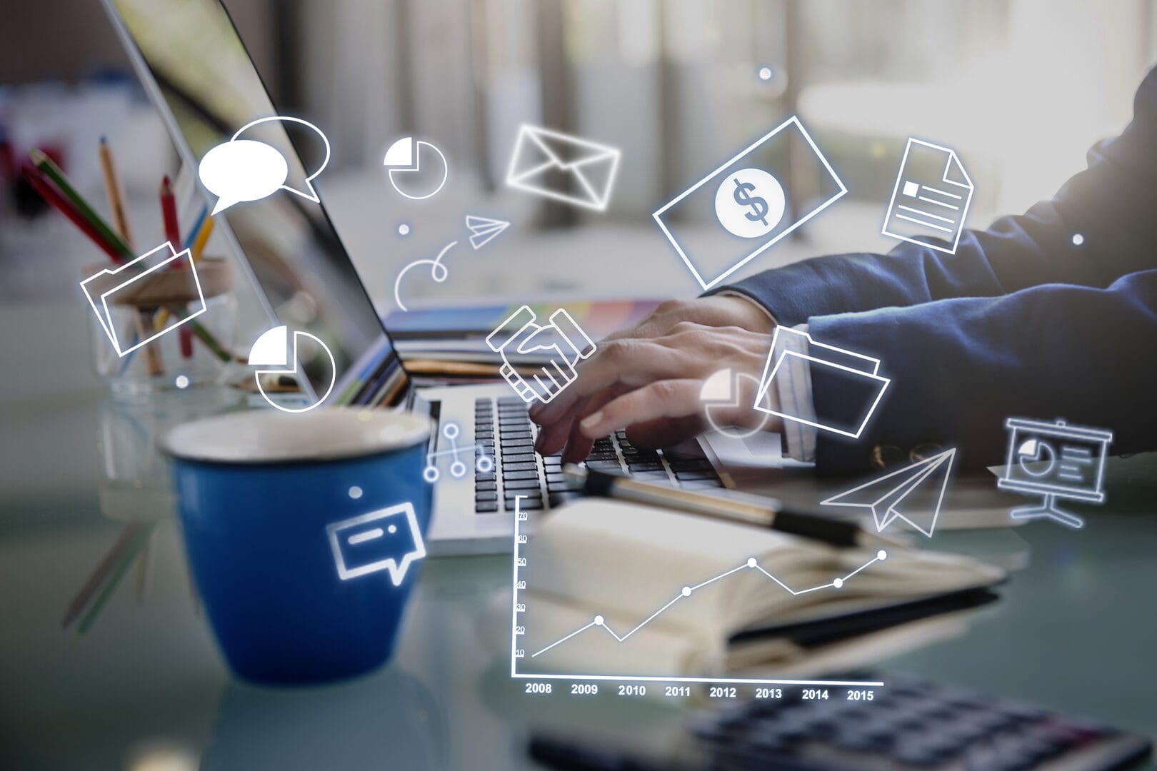 Persona haciendo estrategia de social selling